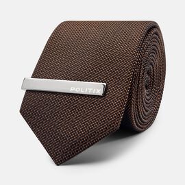 Brown Two Toned Textured Silk Tie